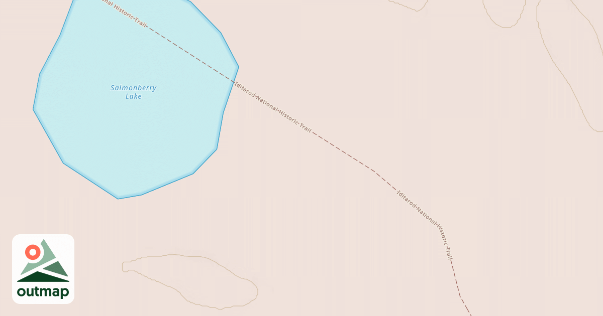 Map of Iditarod National Historic Trail