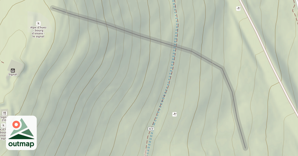 Map of Piste injectée