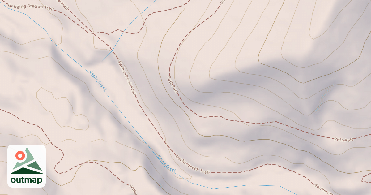 Map of Cache Creek Snow