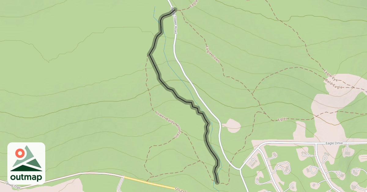 Map of Baldy Canyon