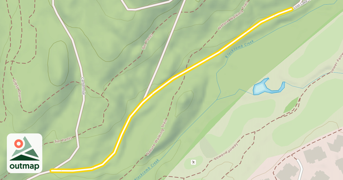 Map of Lost Lake Trail