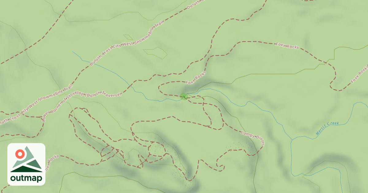 Map of Foxx Rocks