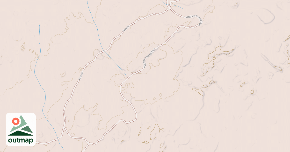 Map of Matthew Lourey State Trail