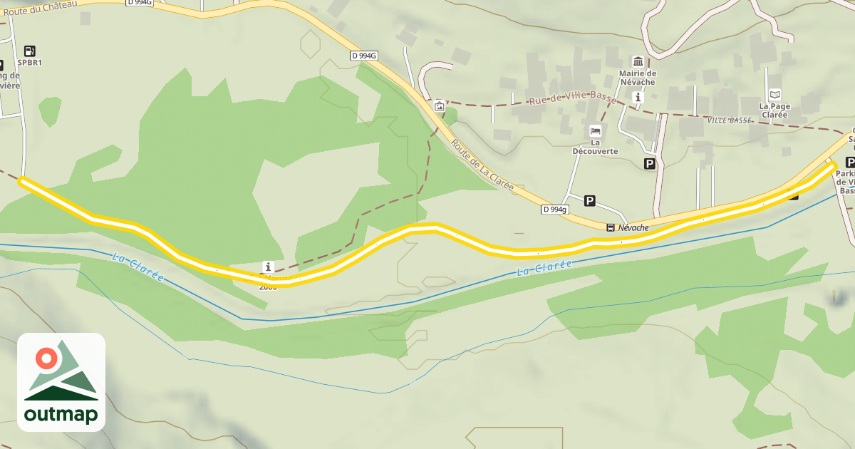 Map of Les Iscles - Ville Haute / Ville Basse