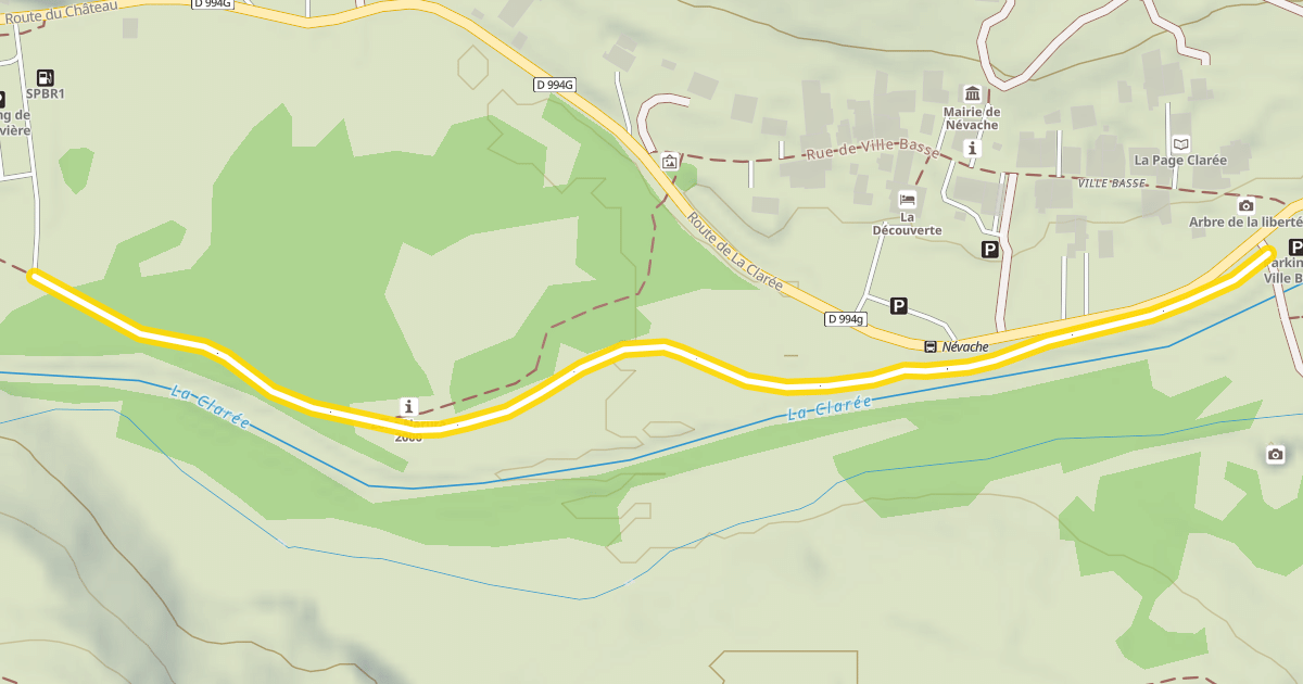 Map preview of Les Iscles - Ville Haute / Ville Basse