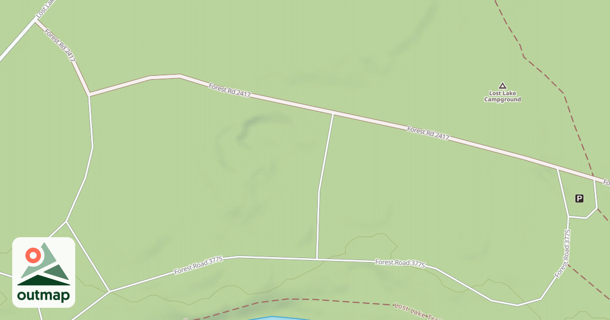 Map of FR 3775 - LOST LAKE CAMP GRD