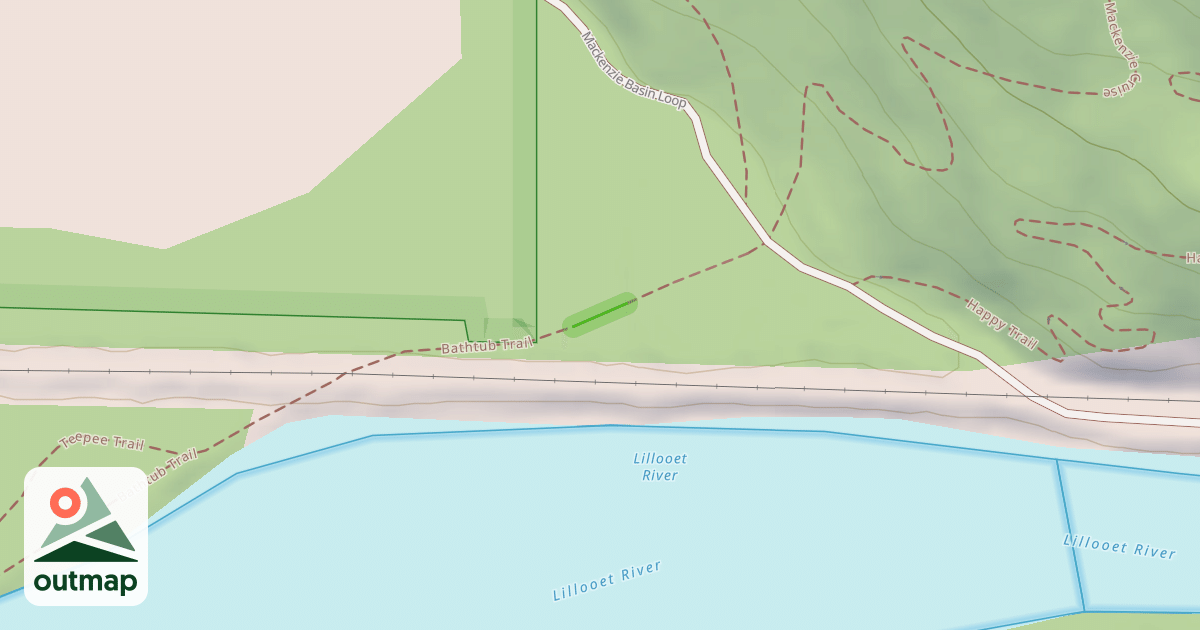 Map of Bathtub Trail