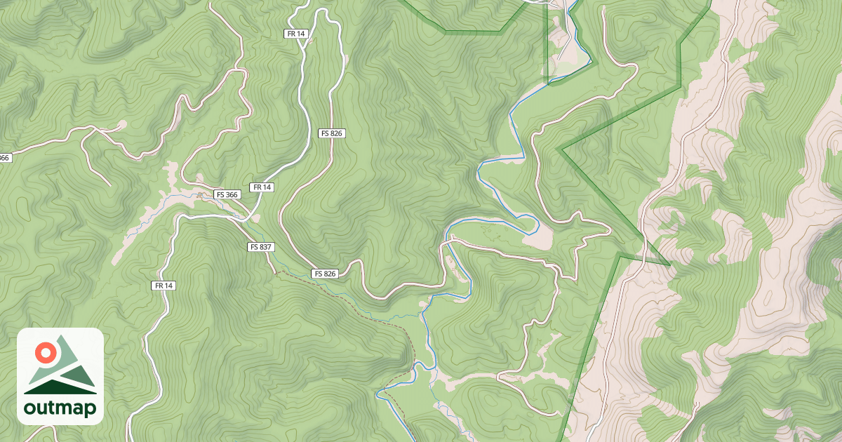 Map of BEAVER DAM RIDGE