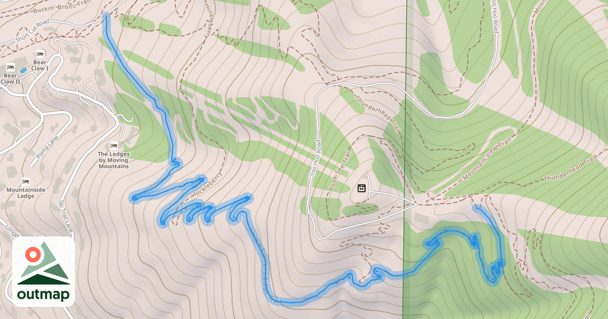Map of Rustler's Ridge Trail