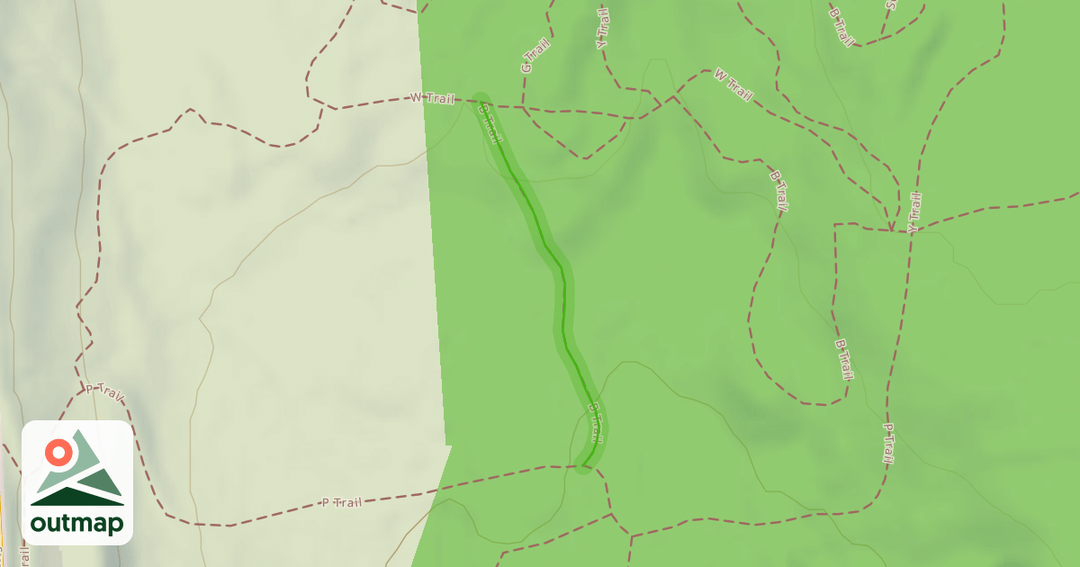 Map of B Trail