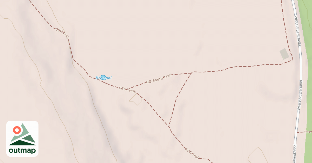 Map of Headquarters South Trail