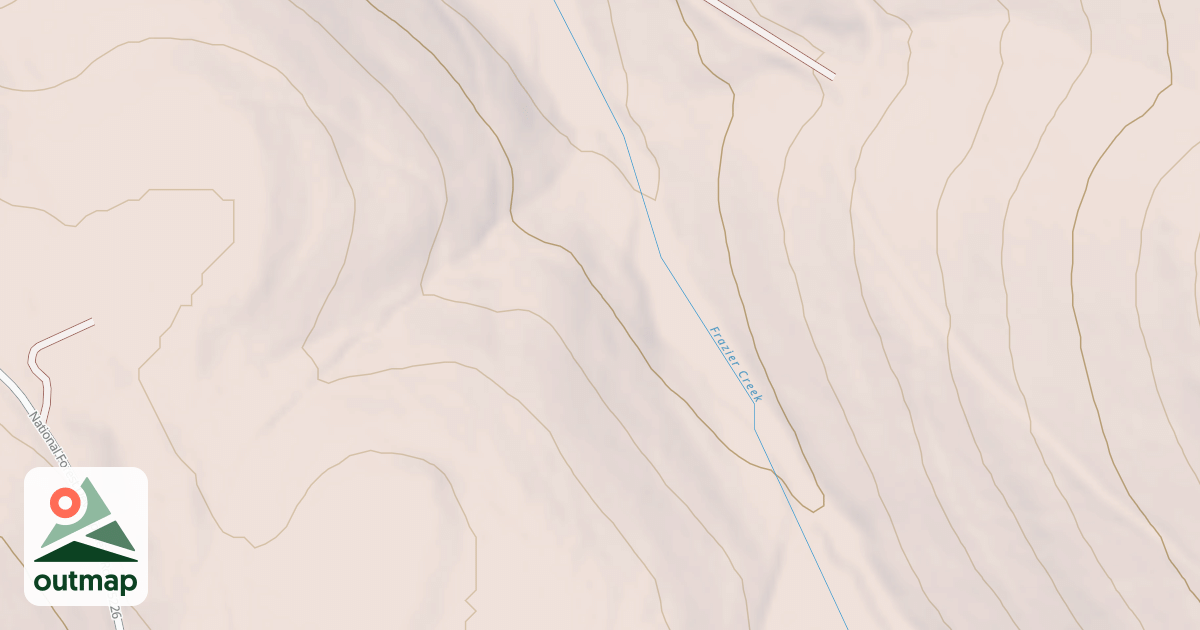 Map of Frazier Creek