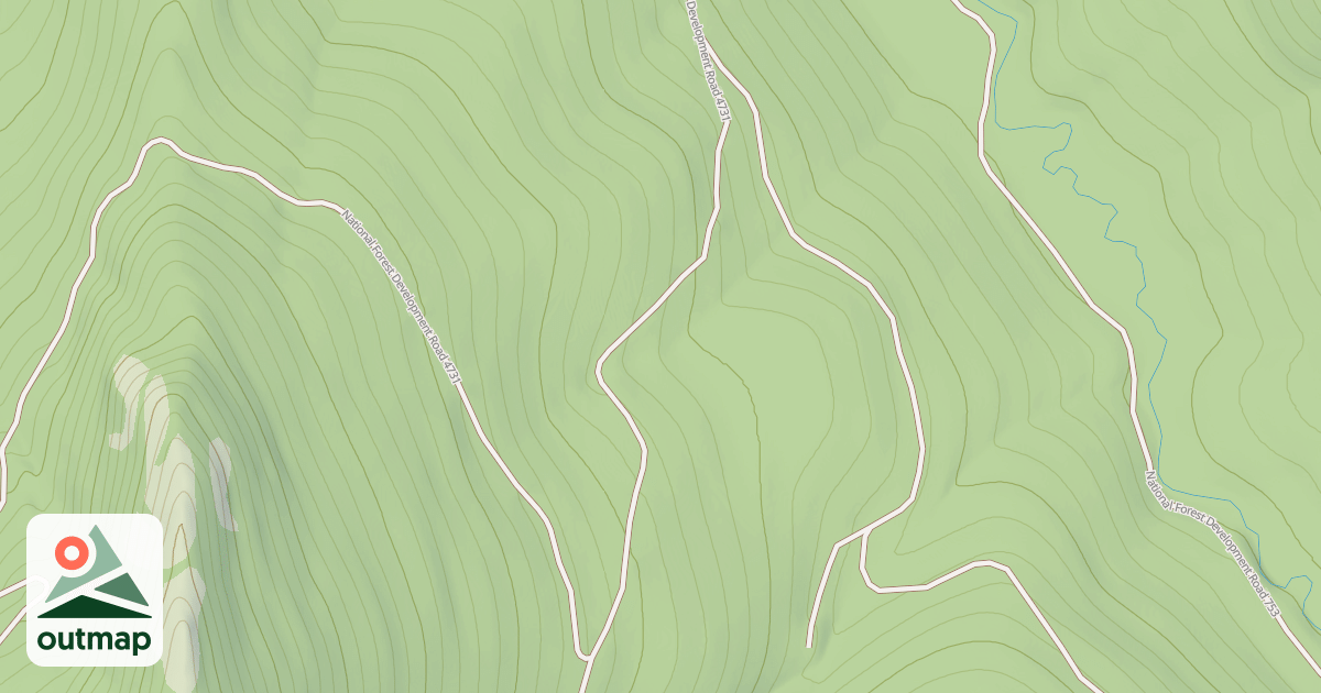 Map of Big Creek Baldy Snowmobl Loop