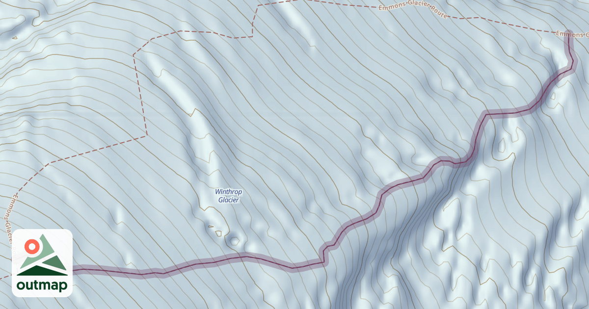 Map of Climbing Route
