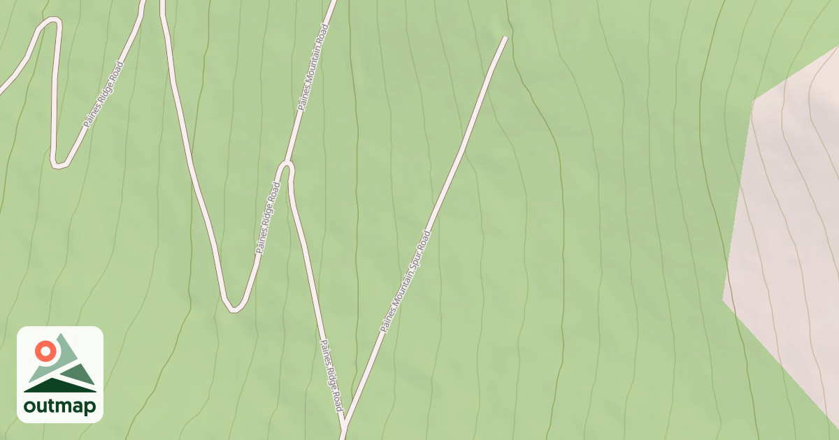 Map of PAINES MOUNTAIN SPUR