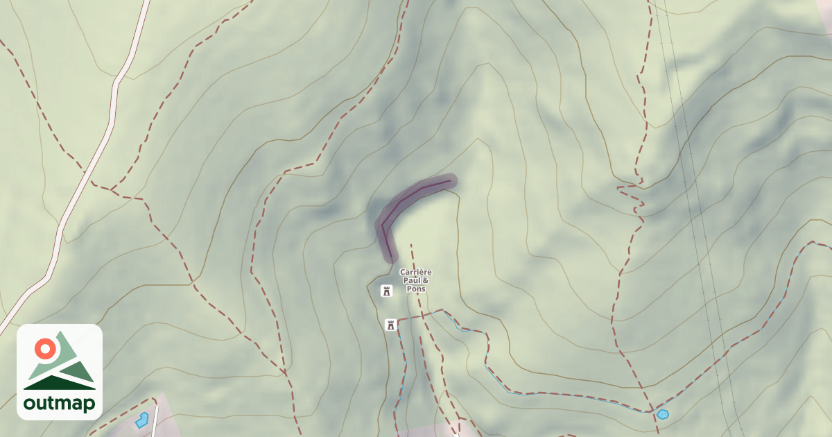 Map of Climbing Crag