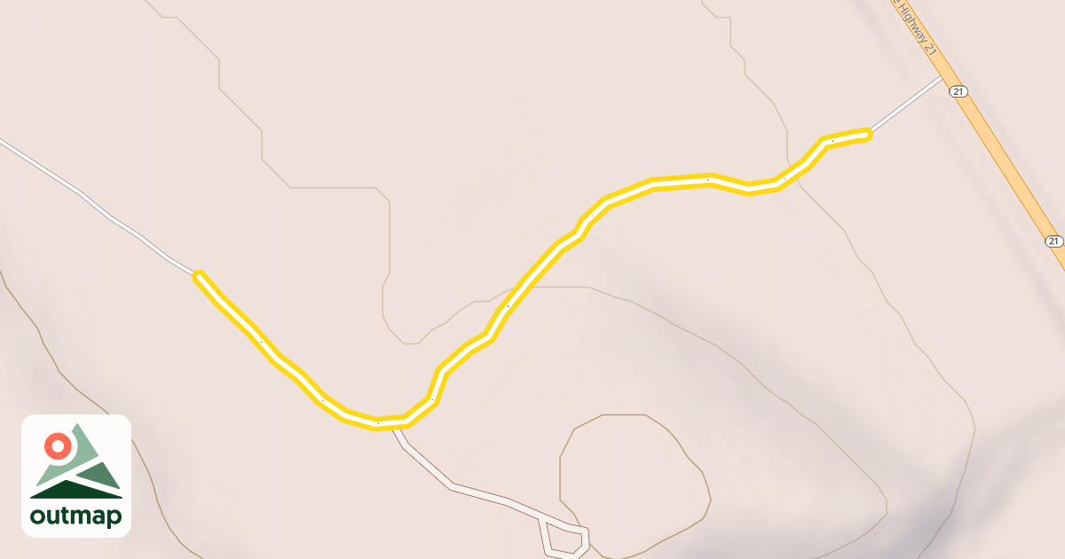 Map of National Forest Development Road 630