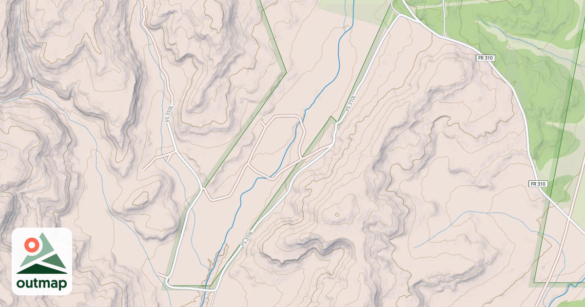 Map of RUBEN CANYON