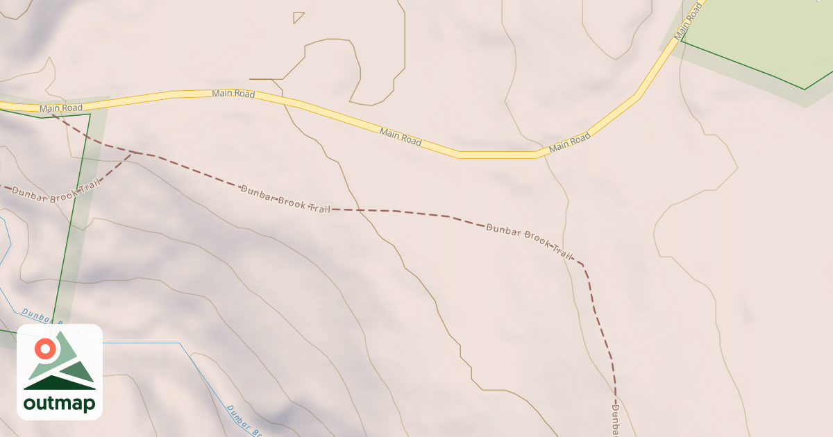 Map of Dunbar Brook Trail
