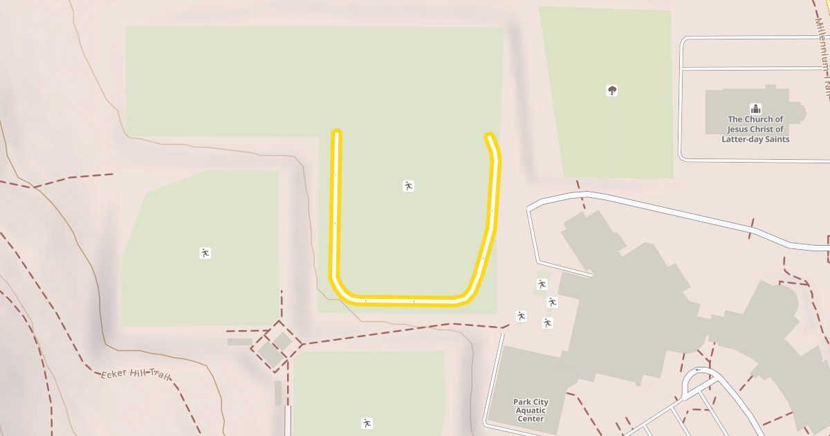 Map preview of Ecker Hill Nordic Trail