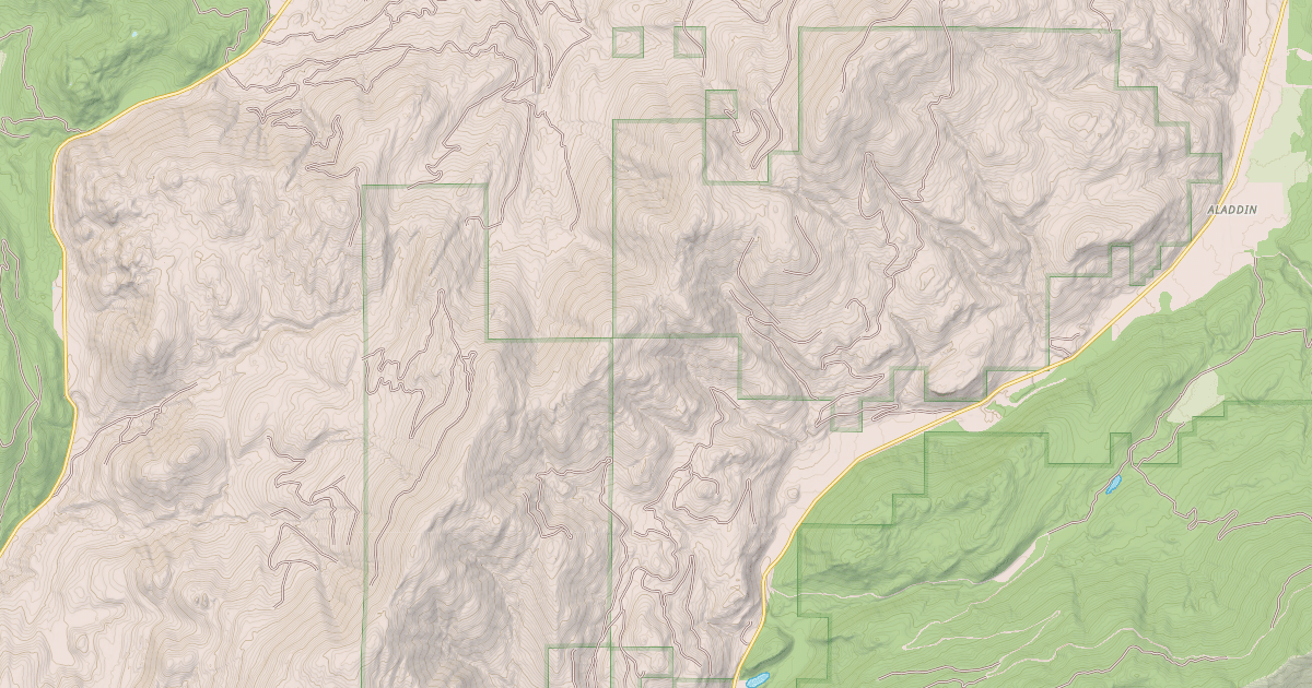 Map preview of Gillette Ridge