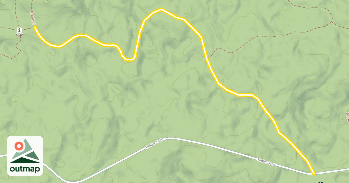 Map of Birkebeiner Trail