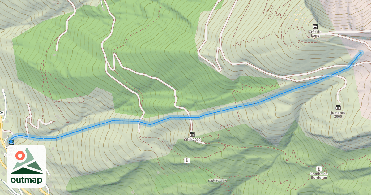 Map of Combe des Juments
