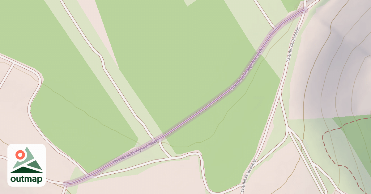 Map of Chemin de la loge aux loups