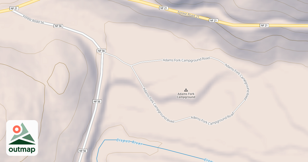 Map of ADAMS FK CG