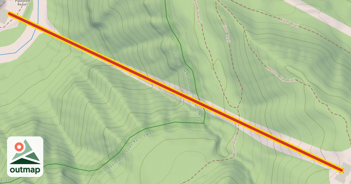 Map of Aerial Tramway