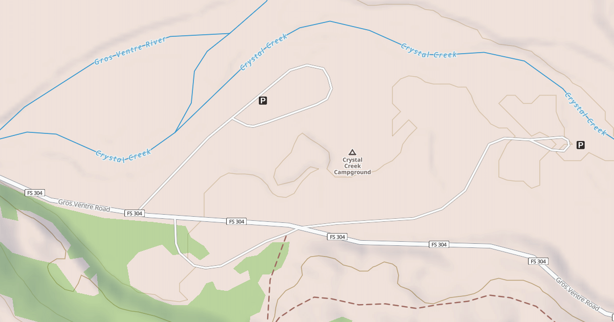 Map preview of CRYSTAL CREEK CAMPGROUND