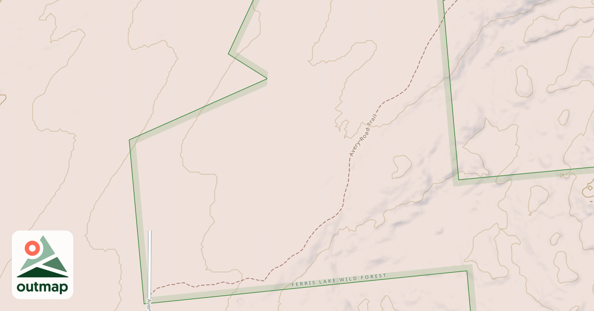 Map of Avery Road Trail