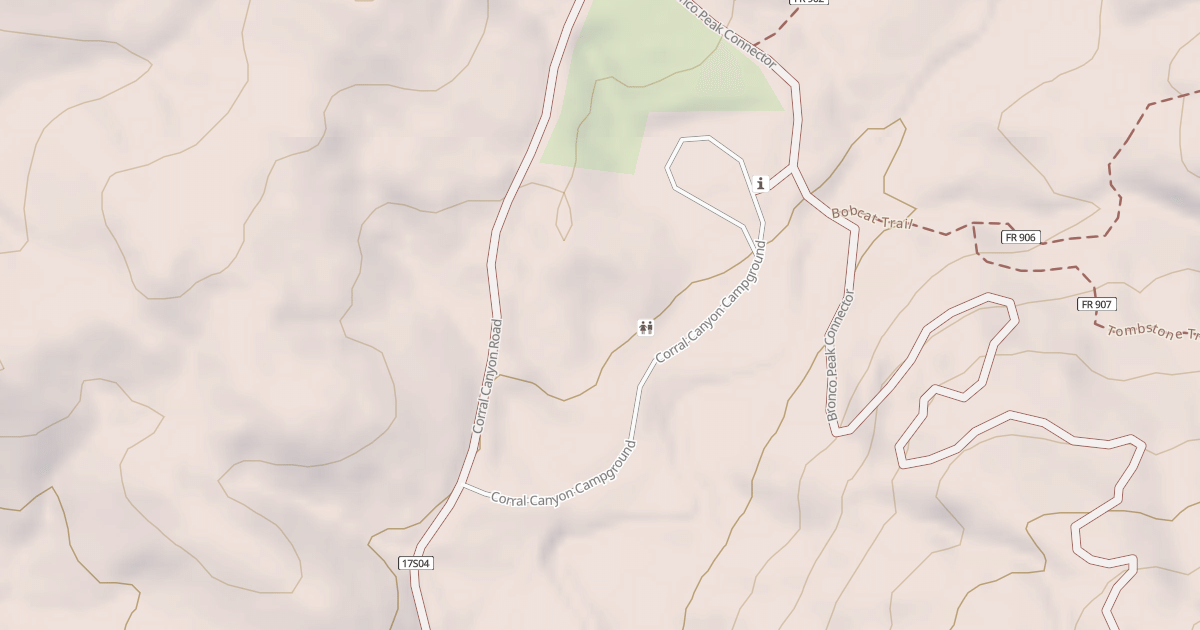 Map preview of CORRAL CANYON CG,O.H.V.