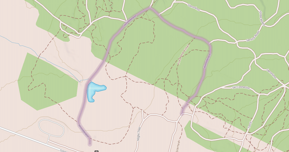 Map preview of Woodstrace