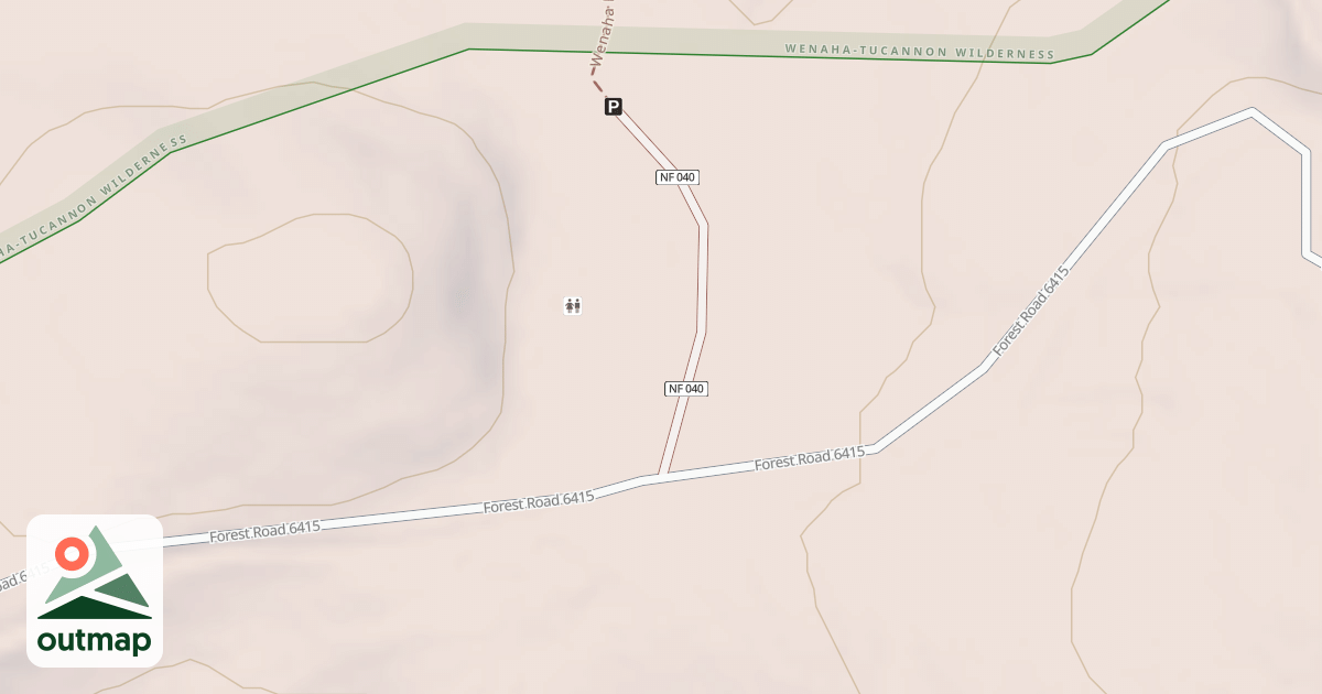 Map of TIMOTHY TRAILHEAD