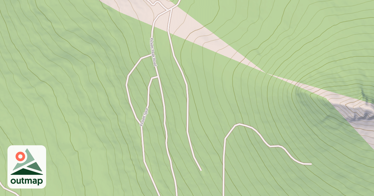 Map of DOUBLE PICKETT PEAK TRAIL