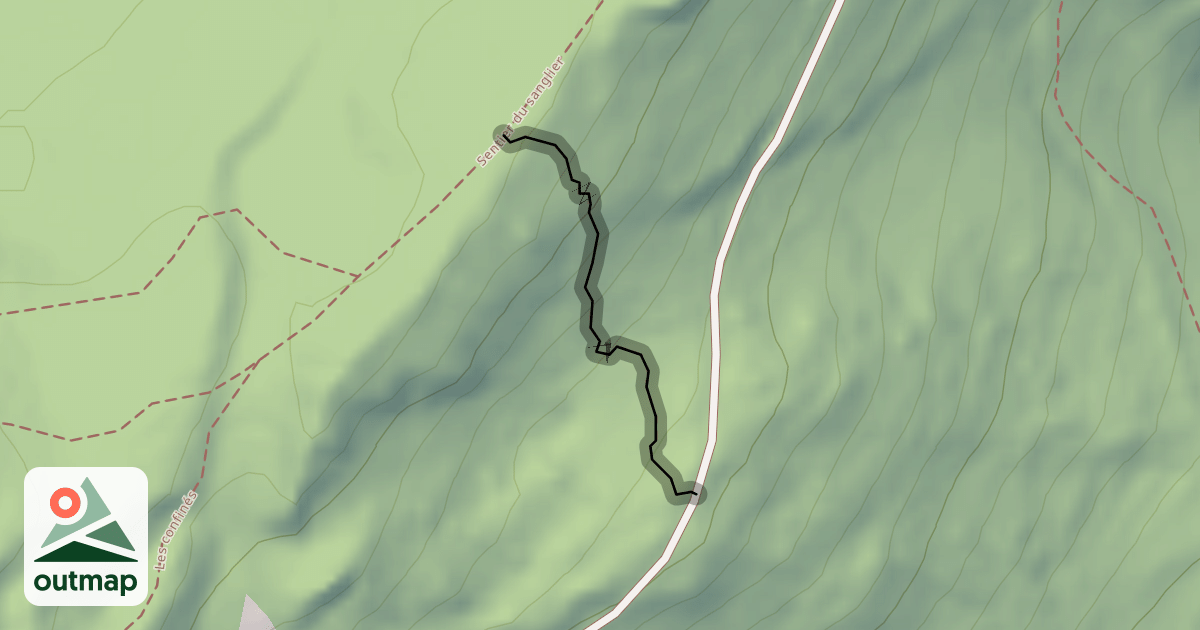Map of Sentier des 20 contours
