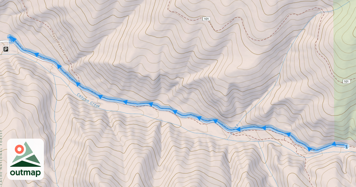 Map of Sheriff Downhill Trail