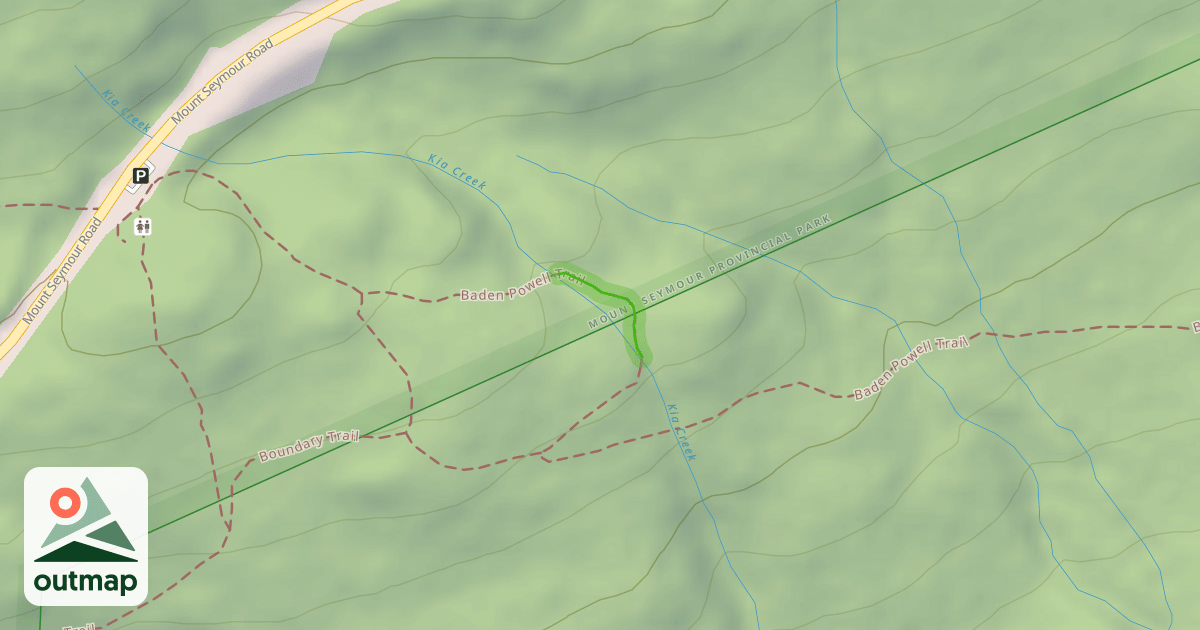 Map of Baden Powell Trail