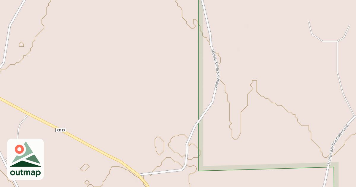 Map of MIDWAY CIRCLE NORTHWEST