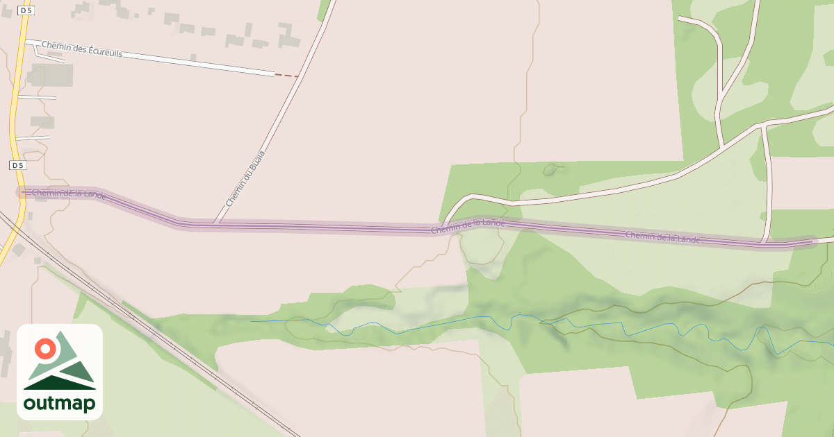 Map of Chemin de la Lande