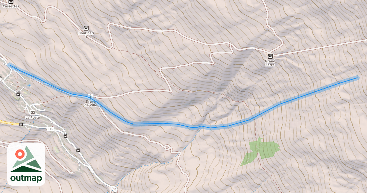 Map of Les Sagnières