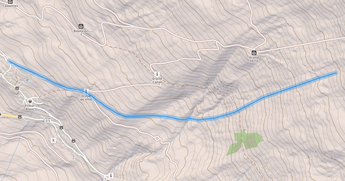 Map preview of Les Sagnières