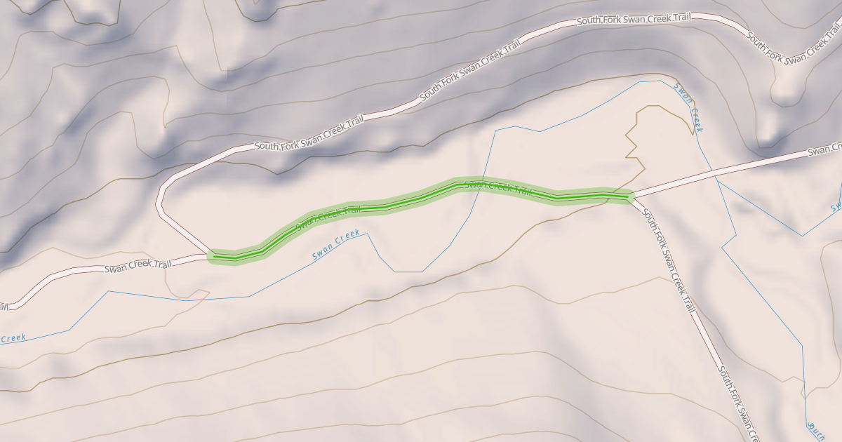 Map preview of Swan Creek Trail