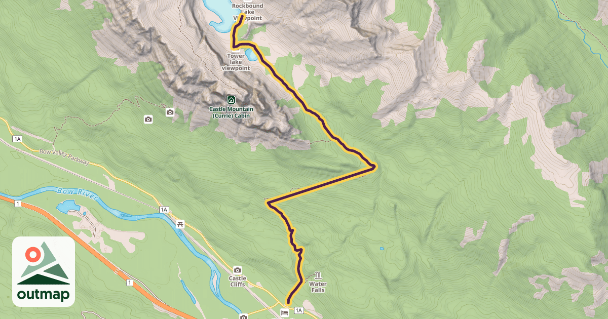 Map of Rockbound Lake Trail