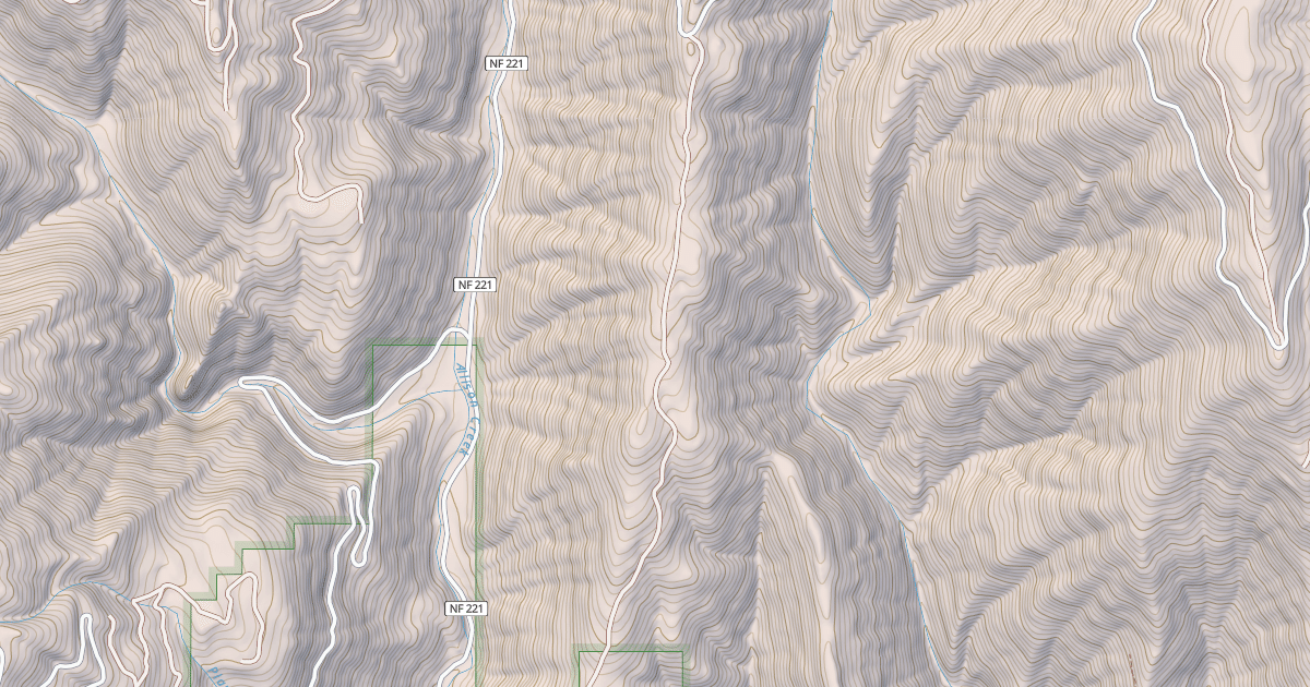 Map preview of CARLSON JEEP ROAD