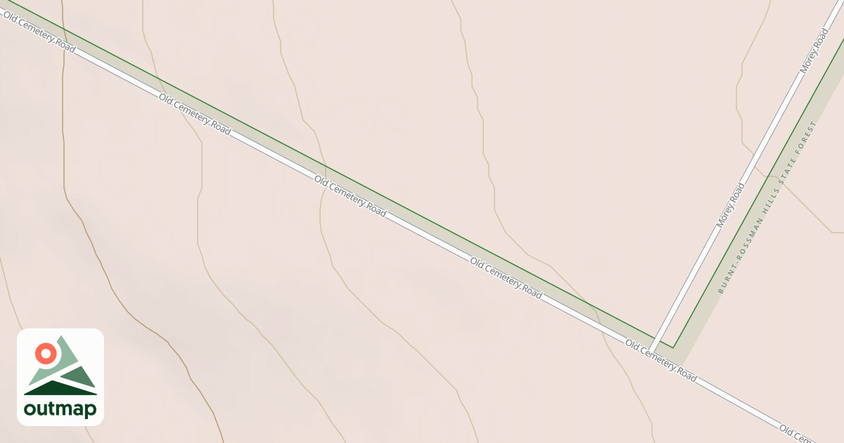 Map of Betty Brook To Morey Road