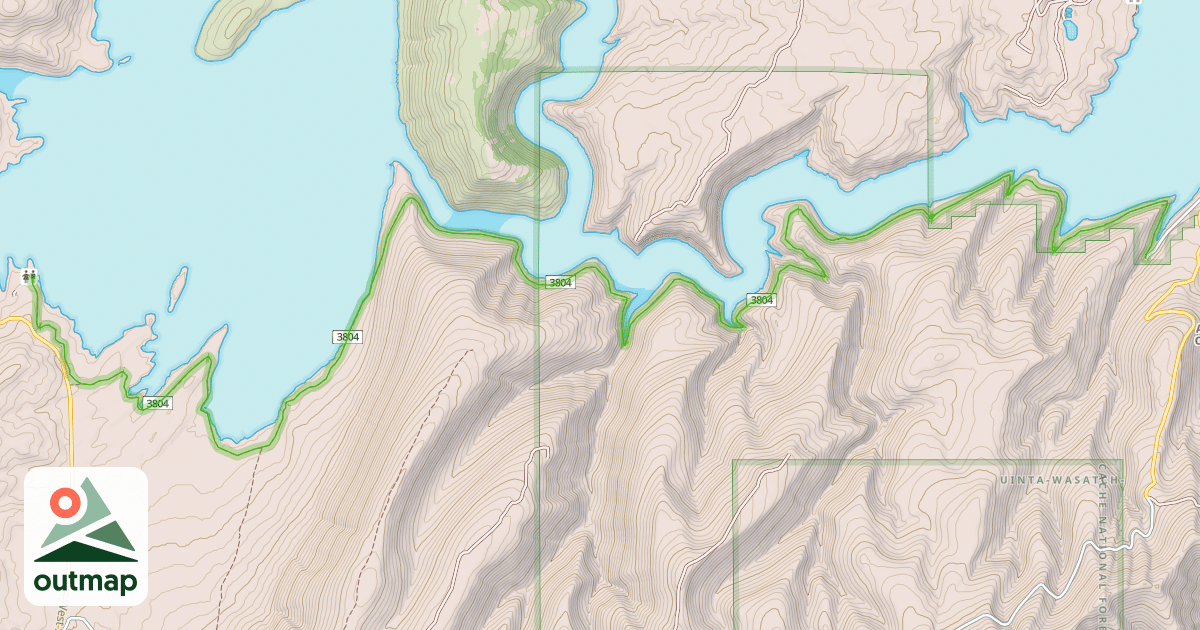 Map of Strawberry Narrows Trail