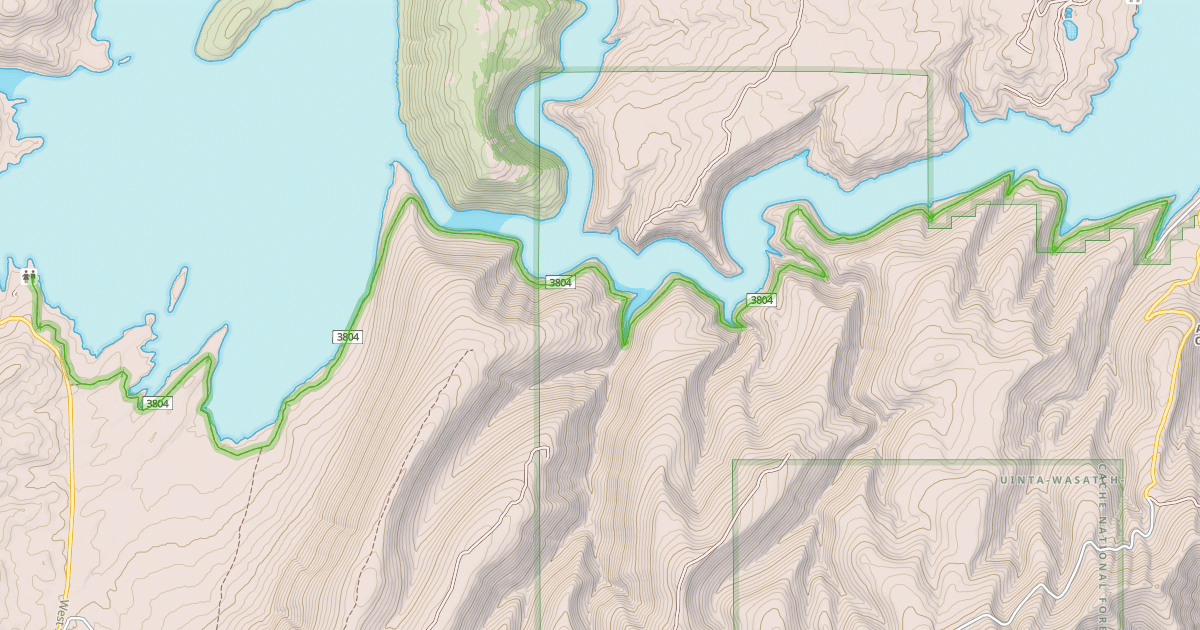 Map preview of Strawberry Narrows Trail