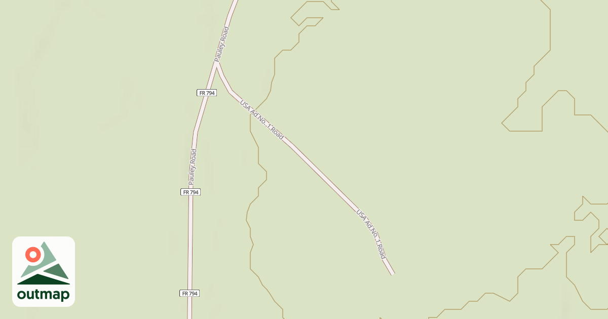 Map of USA AD NO. 1